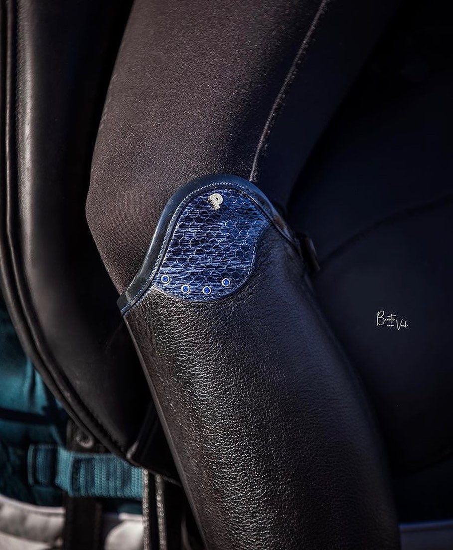 Petrie Reitstiefel Luca Black Blue Croco