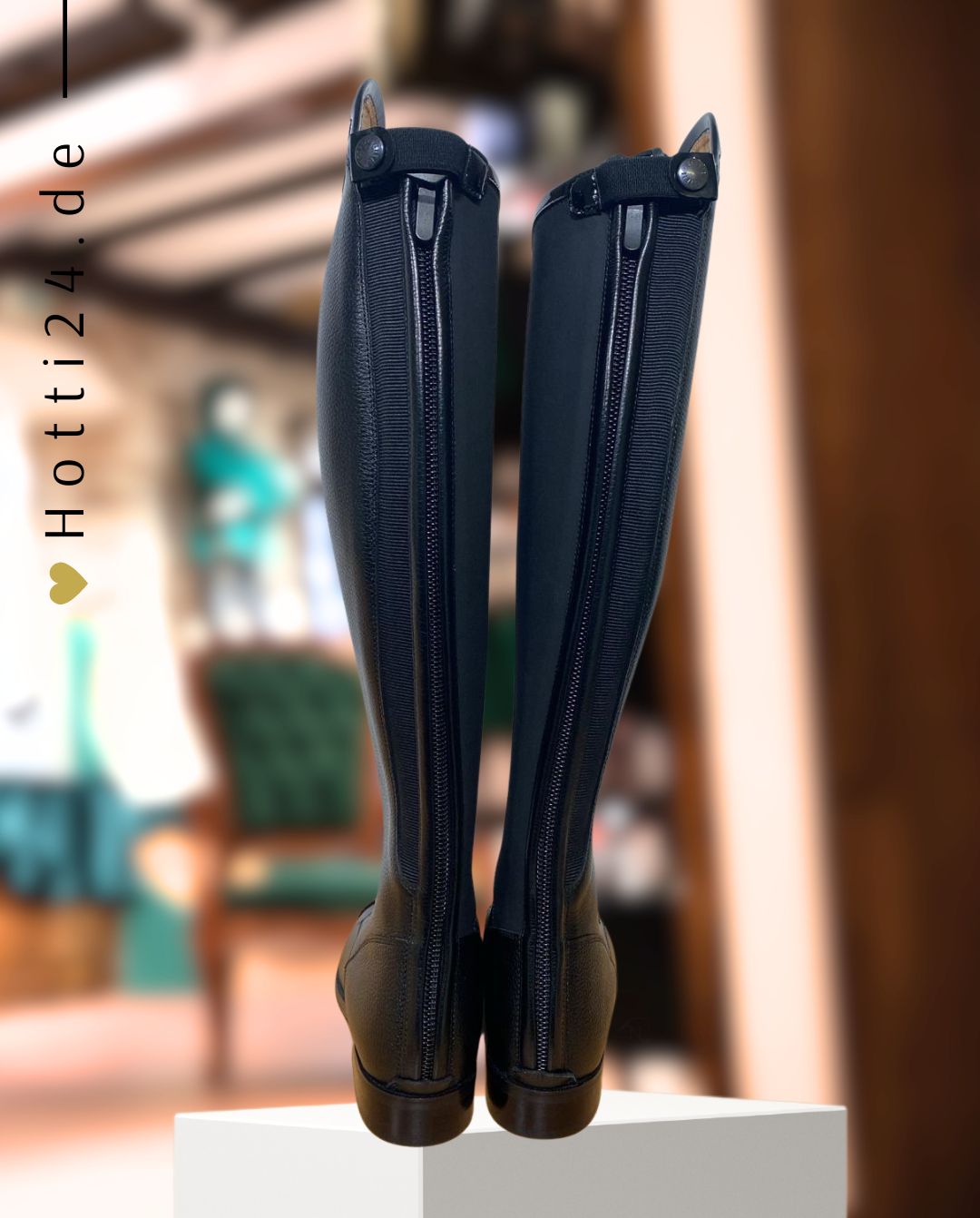 Petrie »Reitstiefel Luca Black Croco