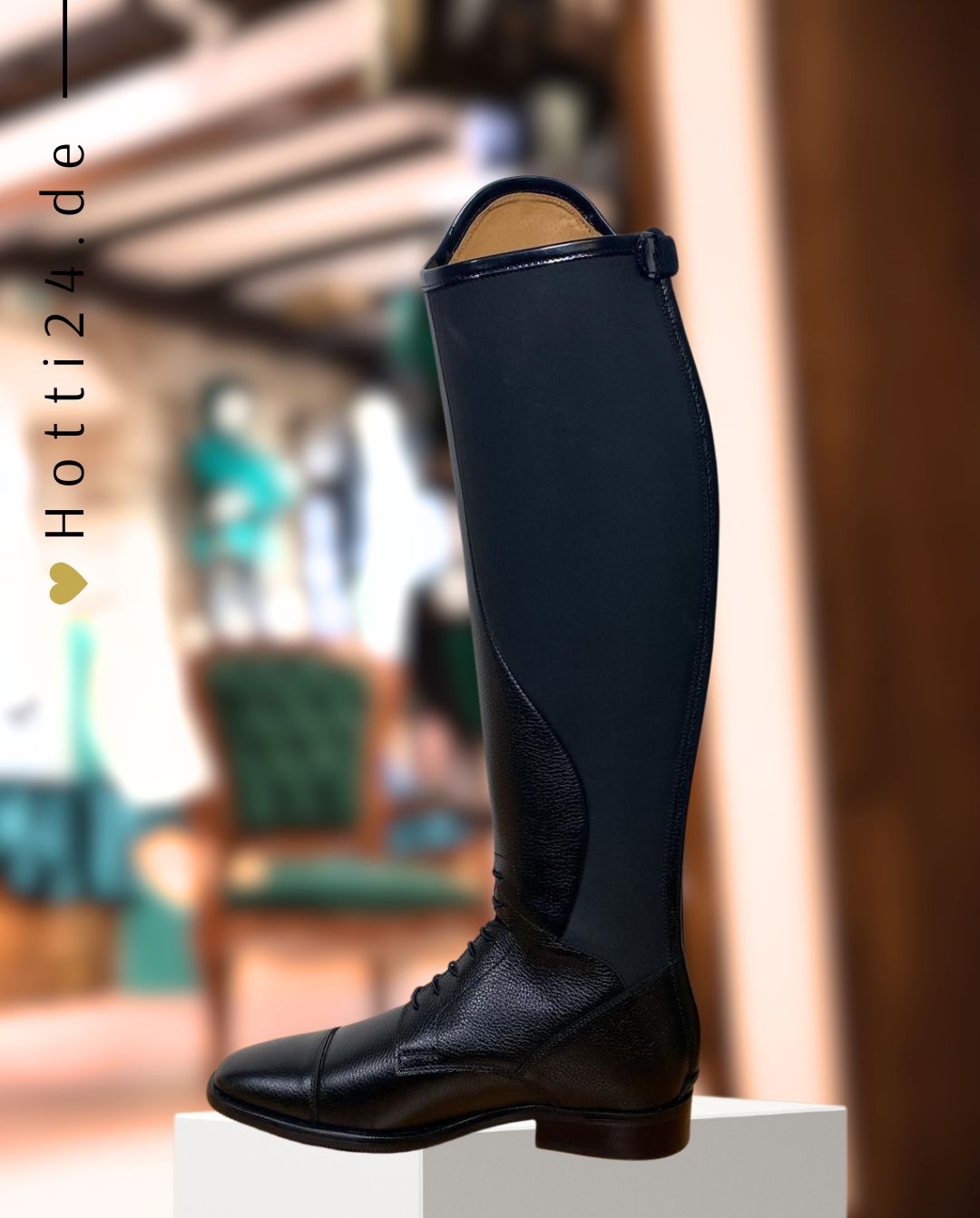 Petrie »Reitstiefel Luca Black Croco