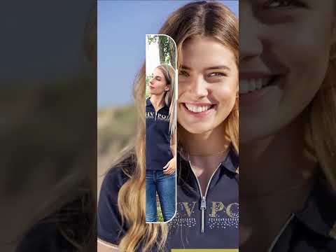 video hv polo damen poloshirt zoe 0403093407-5001 blau