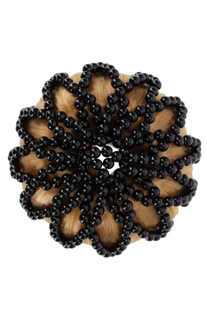 QHP Haarnetz Pearl Schwarz