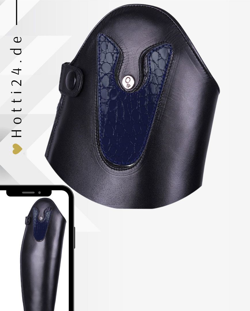 QHP »Patches für Reitstiefel Sasha Croco Navy