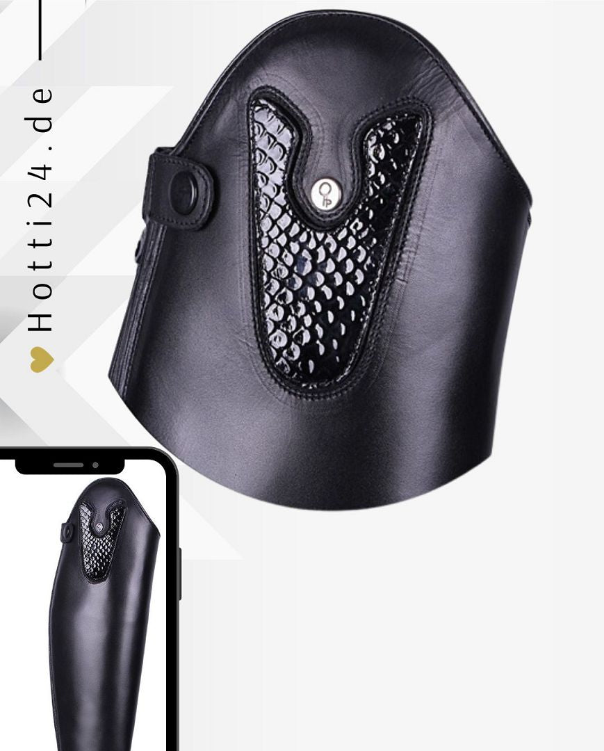 QHP »Patches für Reitstiefel Sasha Croco Black
