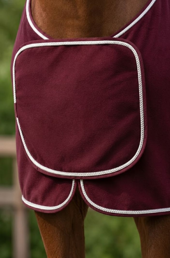 QHP Abschwitzdecke mit Ornament Bordeaux