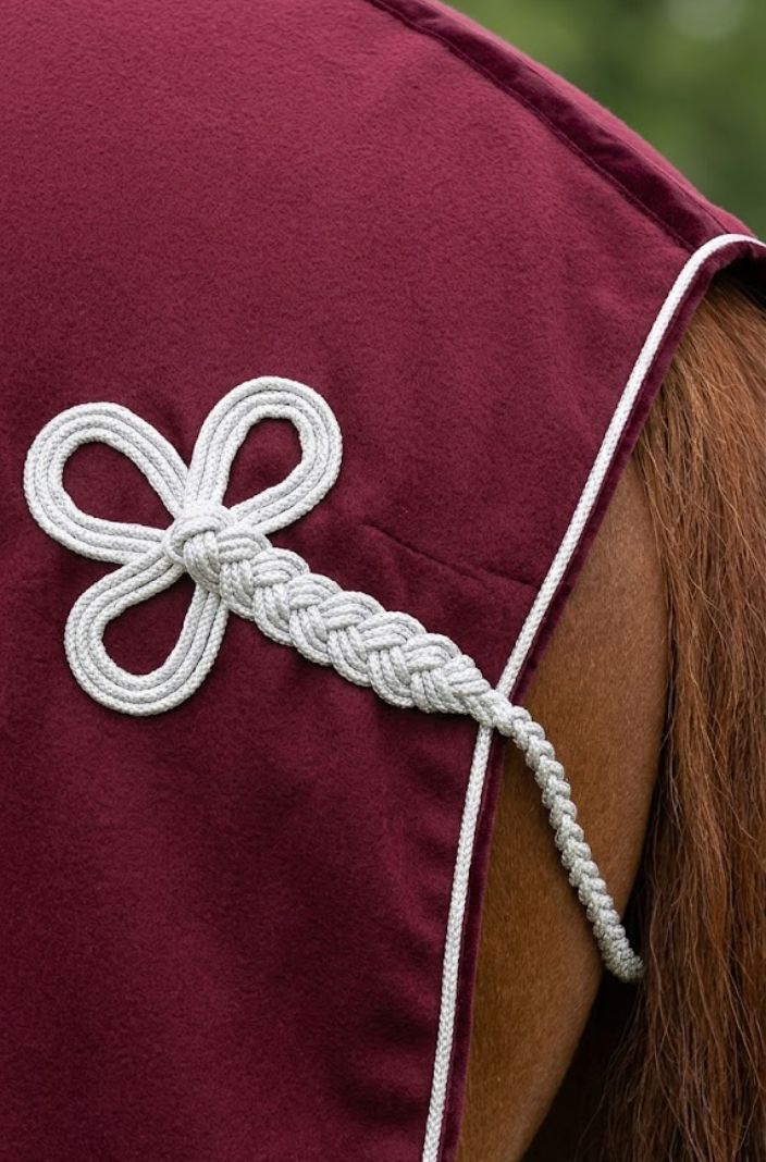QHP Abschwitzdecke mit Ornament Bordeaux