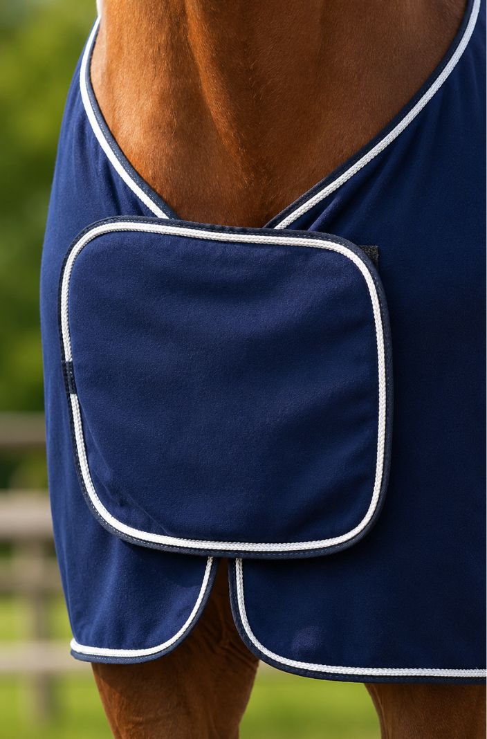 QHP Abschwitzdecke mit Ornament Navy