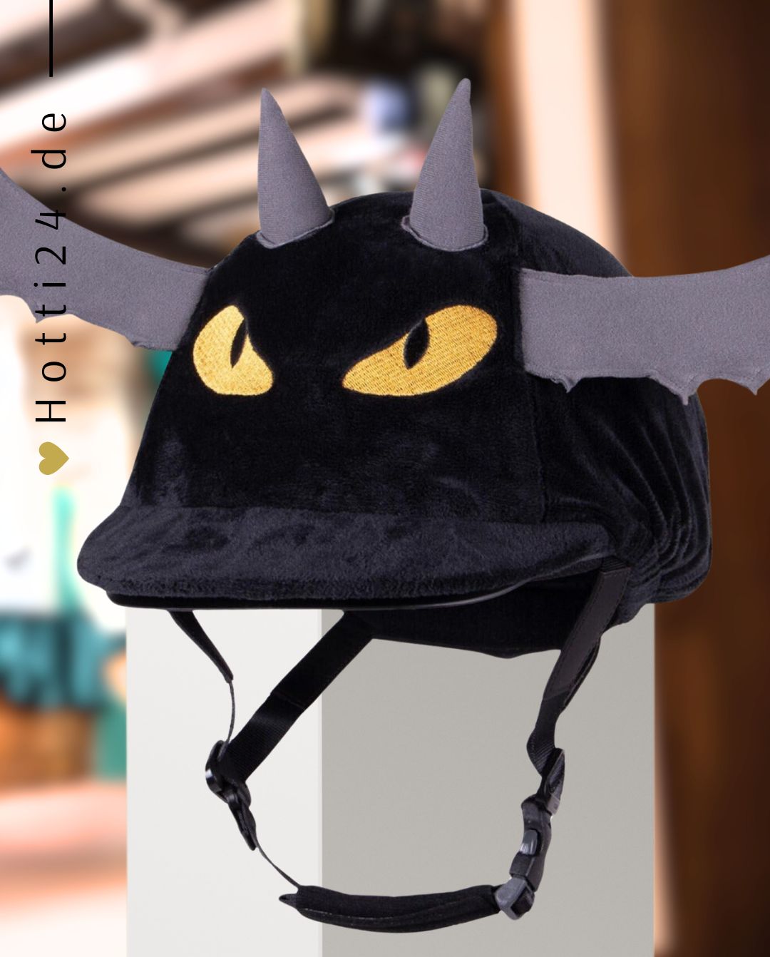 QHP »Reithelm Überzug Halloween Batman