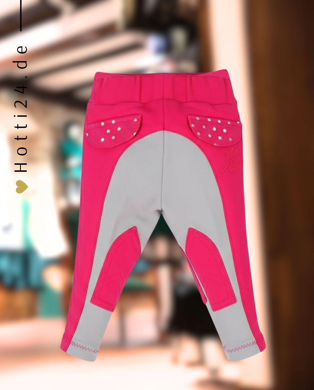 QHP »Reithose Junior Mickey Fuchsia