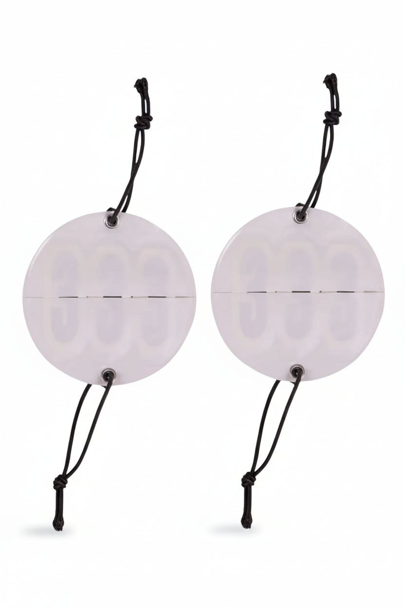 QHP Startnummern Prim 3-stellig / 2er-Set White