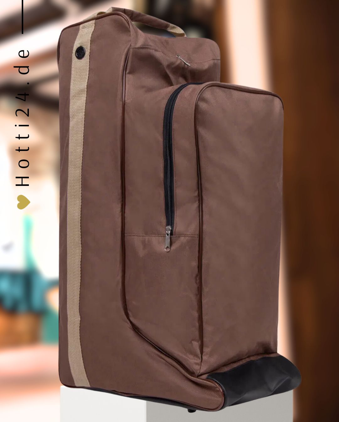 QHP »Stiefeltasche Helmtasche Kombi Brown