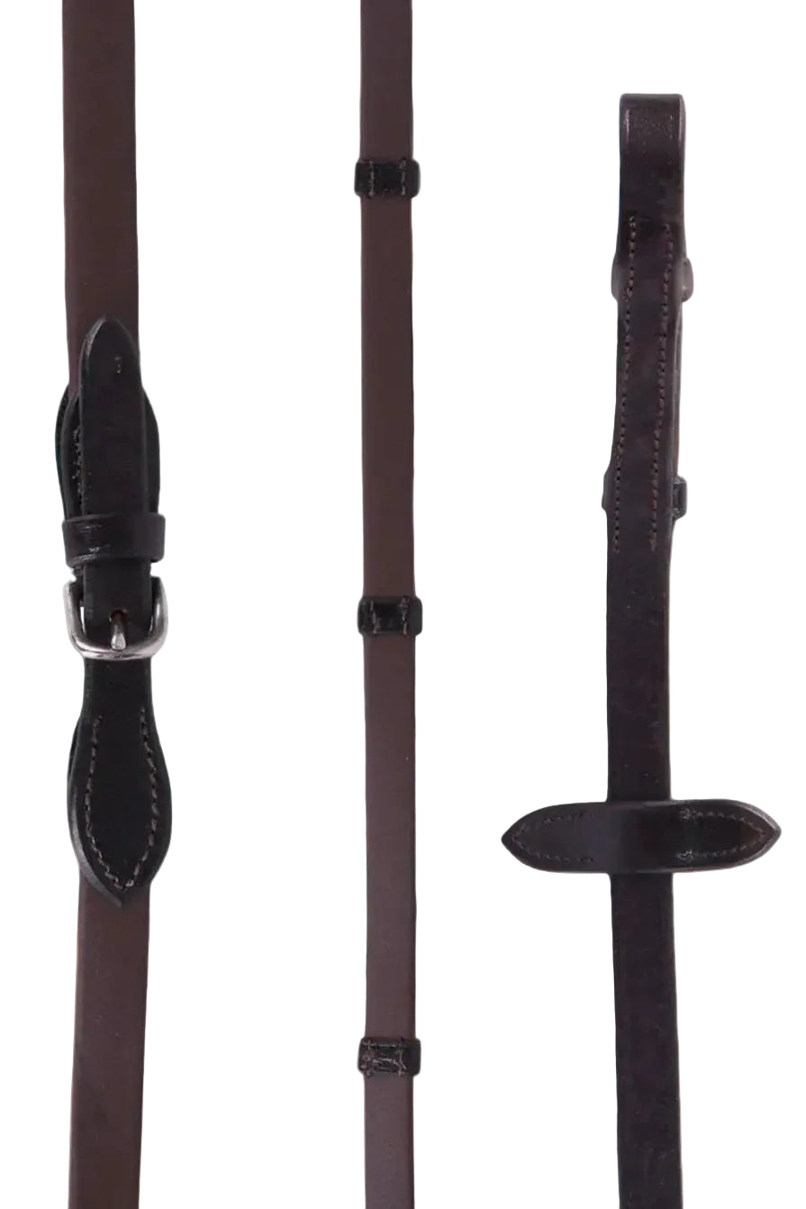 QHP »Reins Biothane with Stops Brown