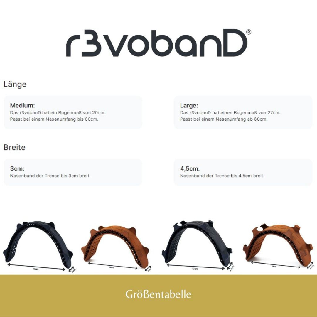 Pferdepolster Größen Tabelle mit dem Namen "r3vobanD" in der Farbe Braun. Verbessert deine Verbindung zu deinem Pferd . . . spüre den Unterschied. Erhältlich unter www.Hotti24.de.