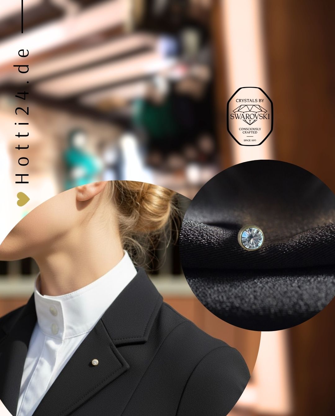 Otto Schumacher »Anstecker Pin Swarovski Crystal