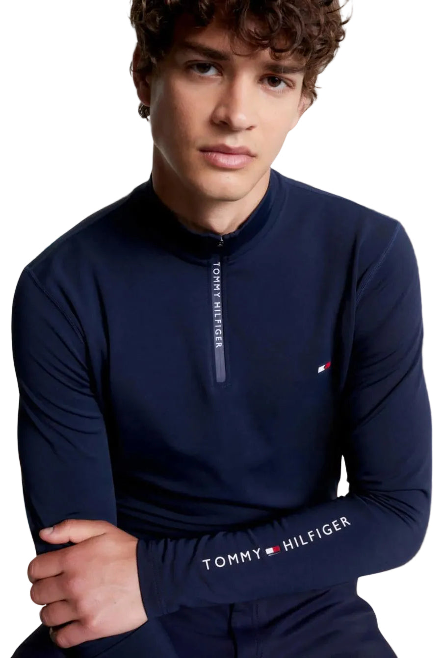 Tommy Hilfiger Equestrian Long-Sleeve Thermal Riding Shirt Desert Sky