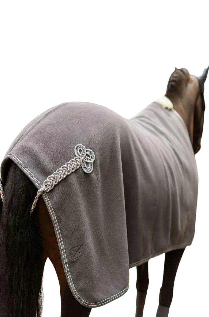 Schwarze Equestrian »Abschwitzdecke Grau