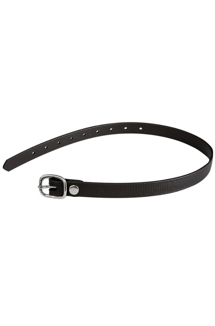 Sprenger Sporenriemen 45 cm BioThane® Schwarz/Silber