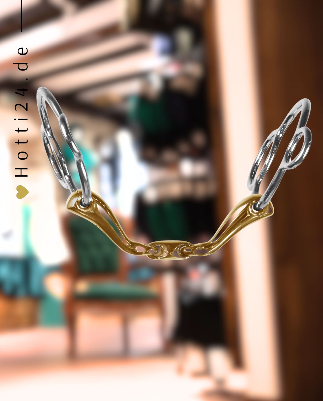 Stübben "Bit 2980 Quick Contact 3-Ring Snaffle