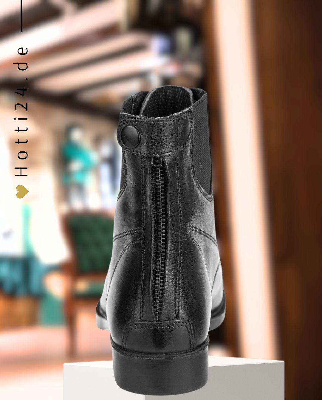 SUEDWIND »Ankle Boots Contrace Leather | Back Zip
