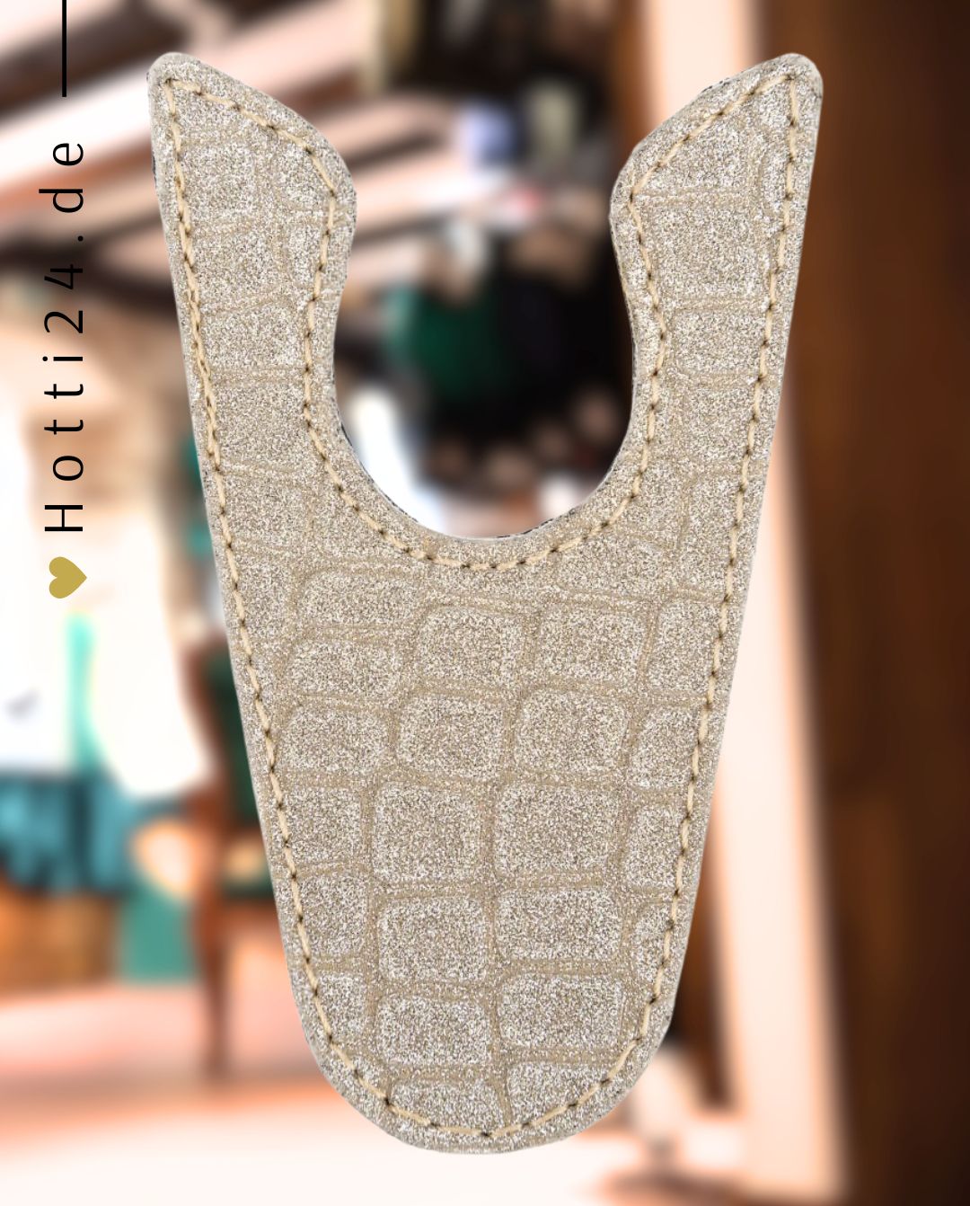 Suedwind "Patches Croco Silver Glitter