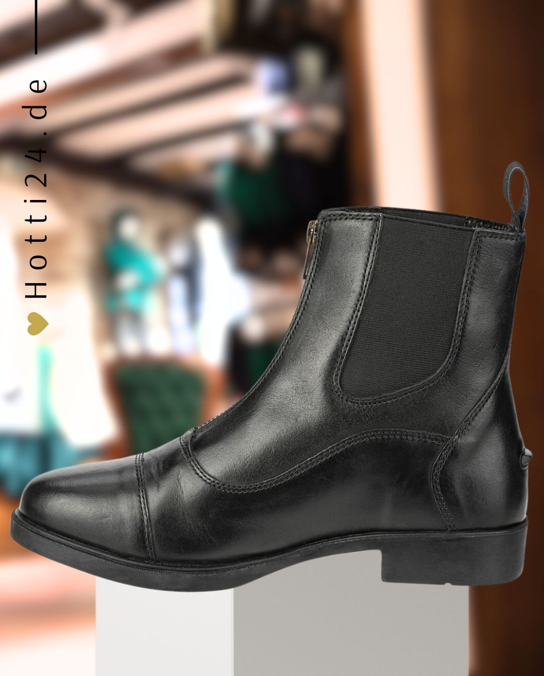 SUEDWIND »Ankle Boots Contrace FZ Leather | Front Zip