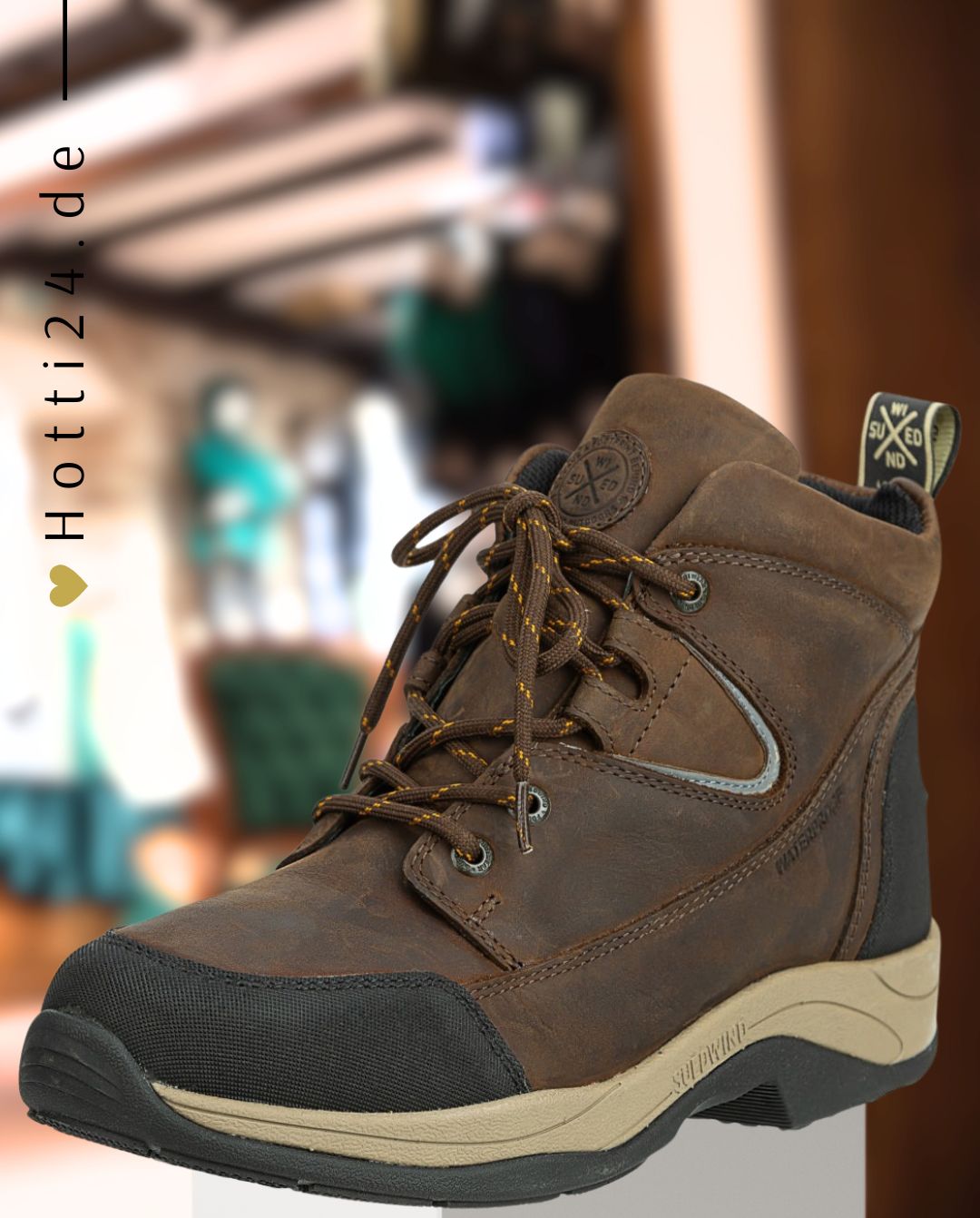 Suedwind "Stable Shoes Riding Jodhpur Boots Lace GripFTX Chocolate