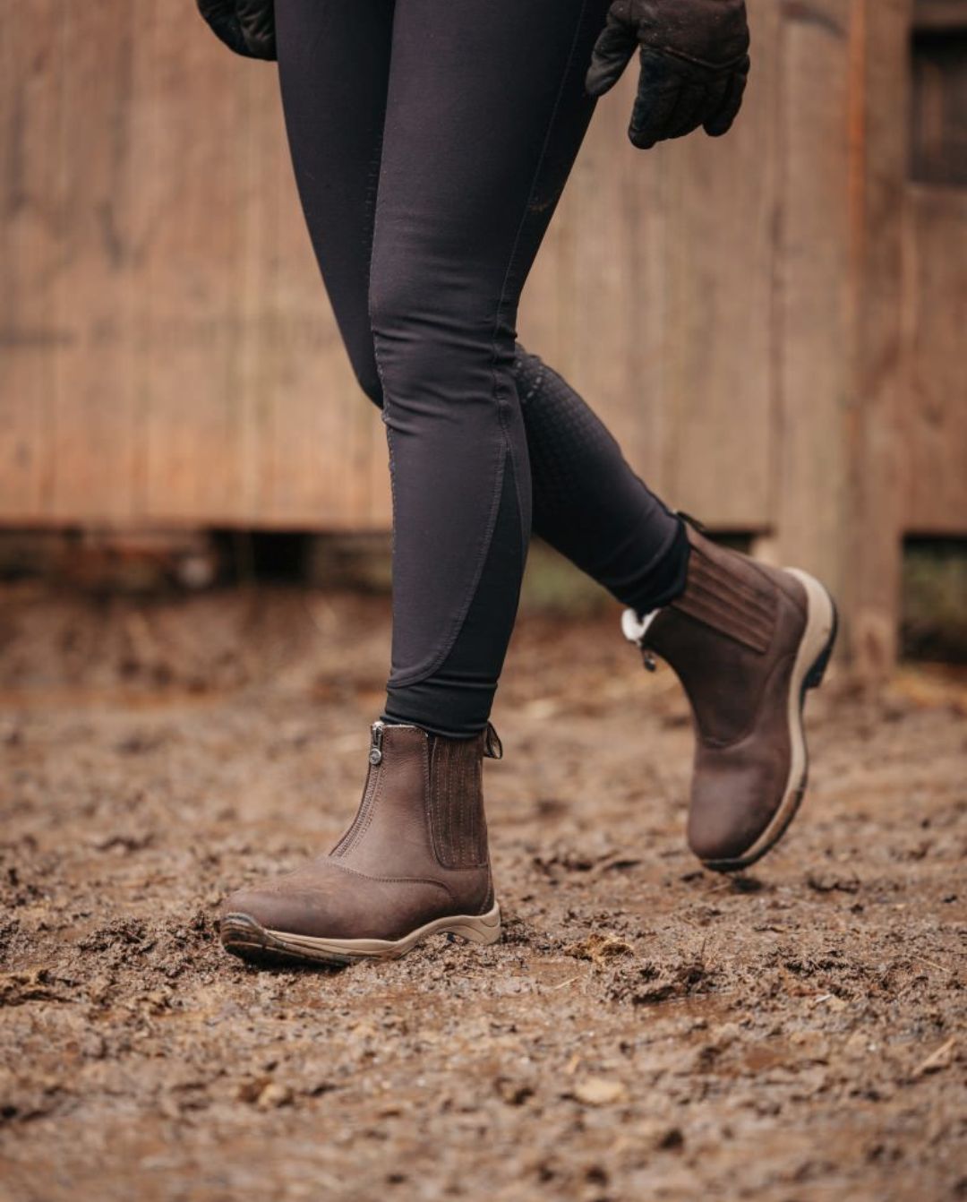 Suedwind »Stallschuhe Reitstiefeletten Field FZ Merino Gripftx Brown