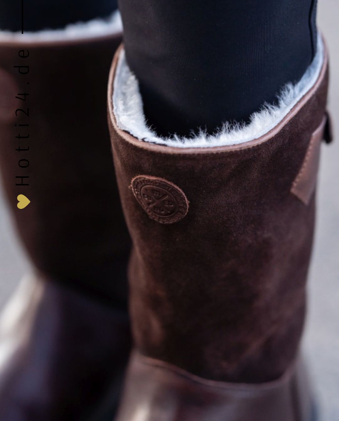 SUEDWIND »Stable Boots Riding Ankle Boots Leo Merino Chocolate