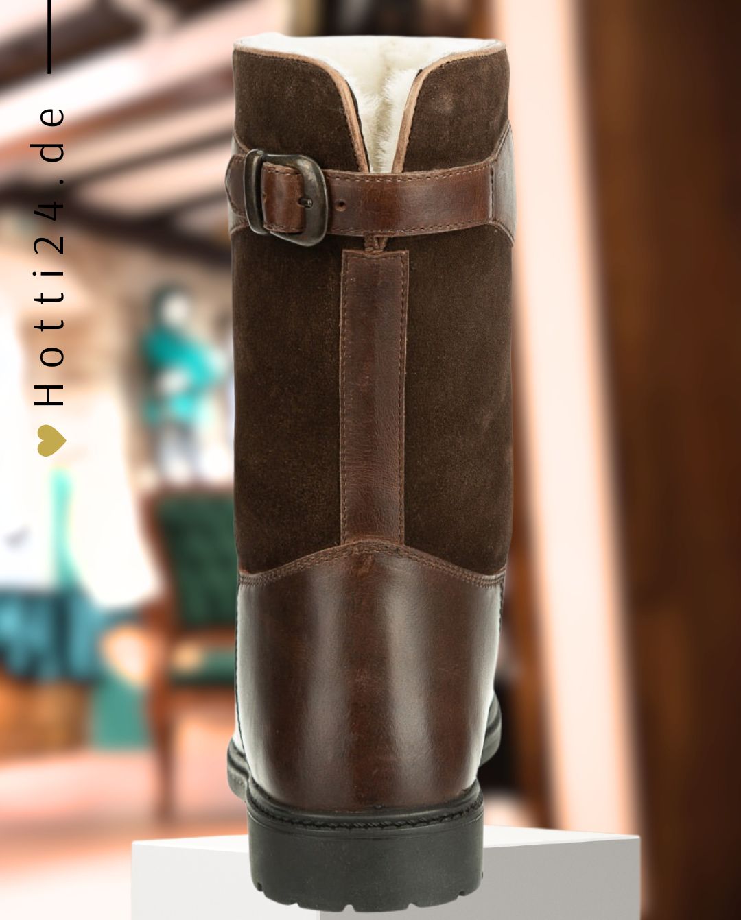 SUEDWIND »Stable Boots Riding Ankle Boots Leo Merino Chocolate