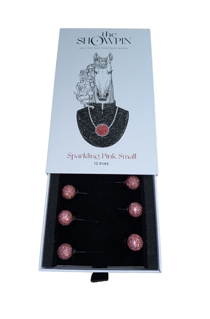 The Showpin Mähnenschmuck 12 Glitzerkugeln klein Pink