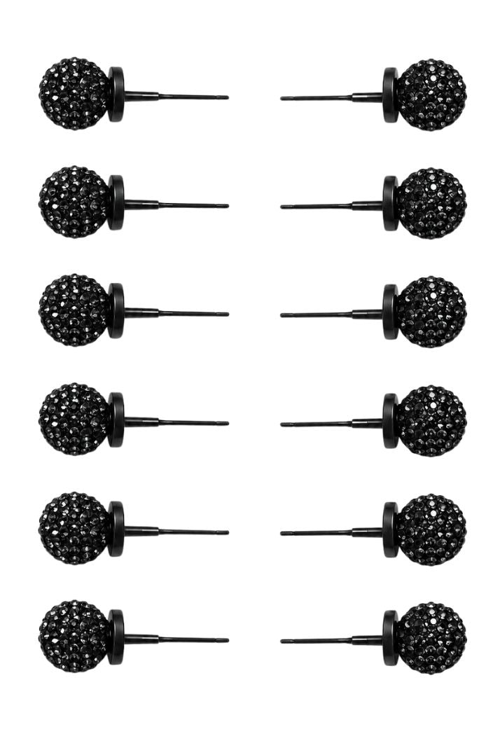 the-showpin-maehnenschmuck-12-glitzerkugeln-klein-schwarz