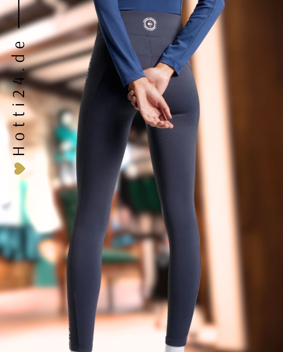 TOMMY HILFIGER »Reitleggings Rome FullGrip Desert Sky