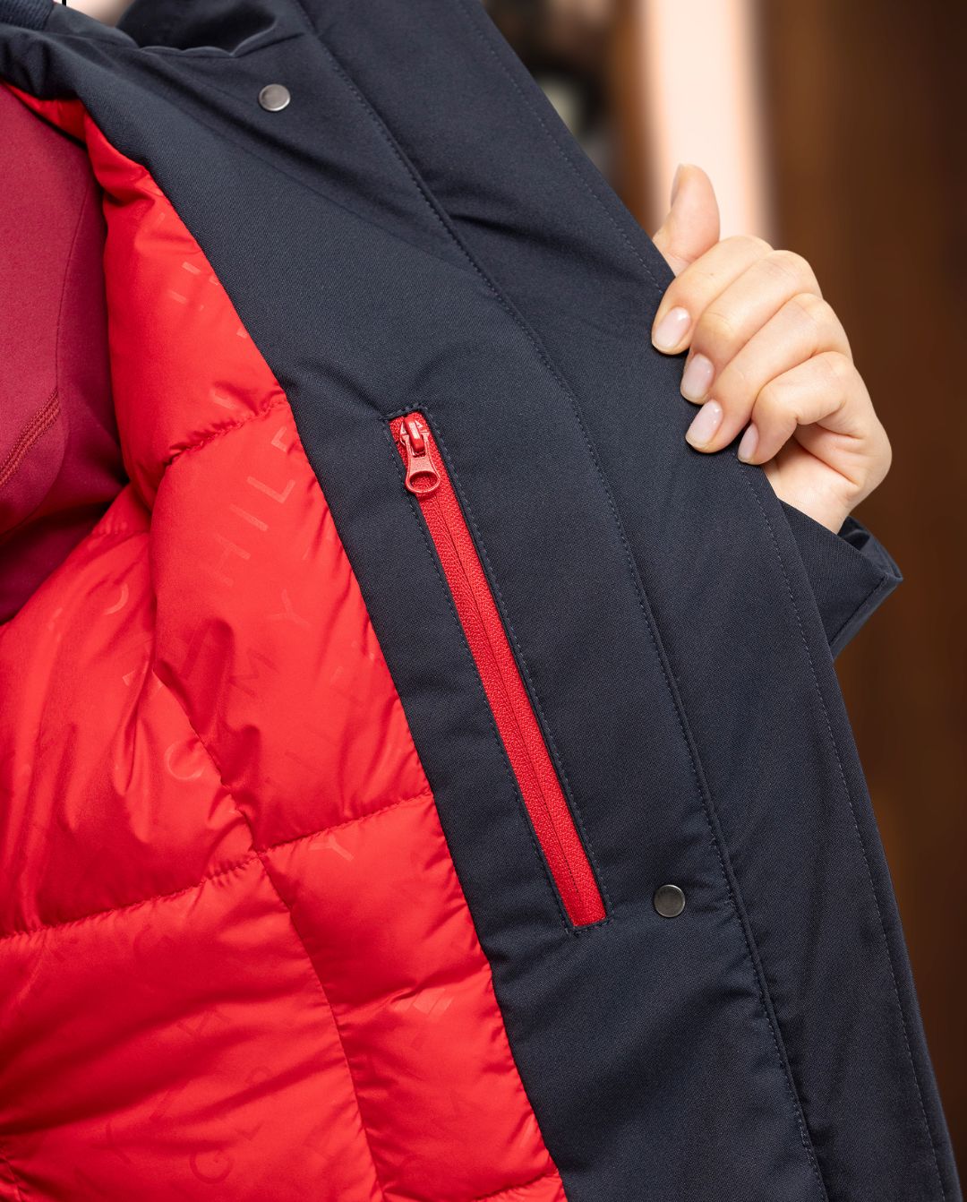 TOMMY HILFIGER »Reitmantel Oregon Desert Sky