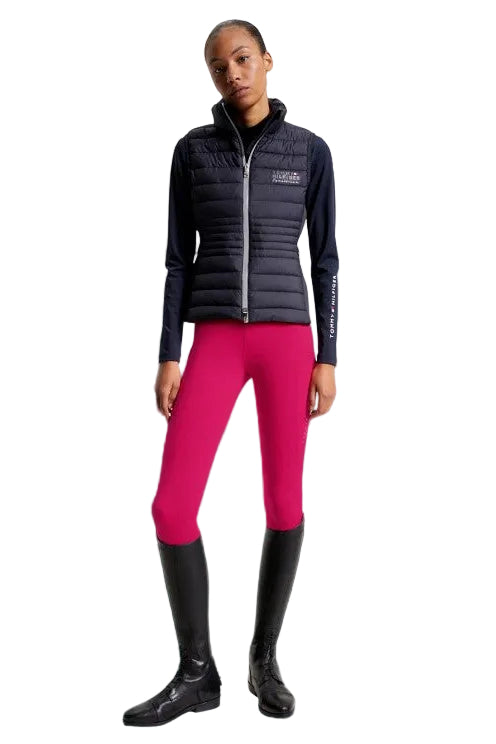 Tommy Hilfiger Equestrian® - Damen Weste Puffer Blau, vielseitig, sportlich und funktionell. Unsere neueste gepolsterte Weste Artikelnummer th08wves452-004 kaufen bei www.Hotti24.de