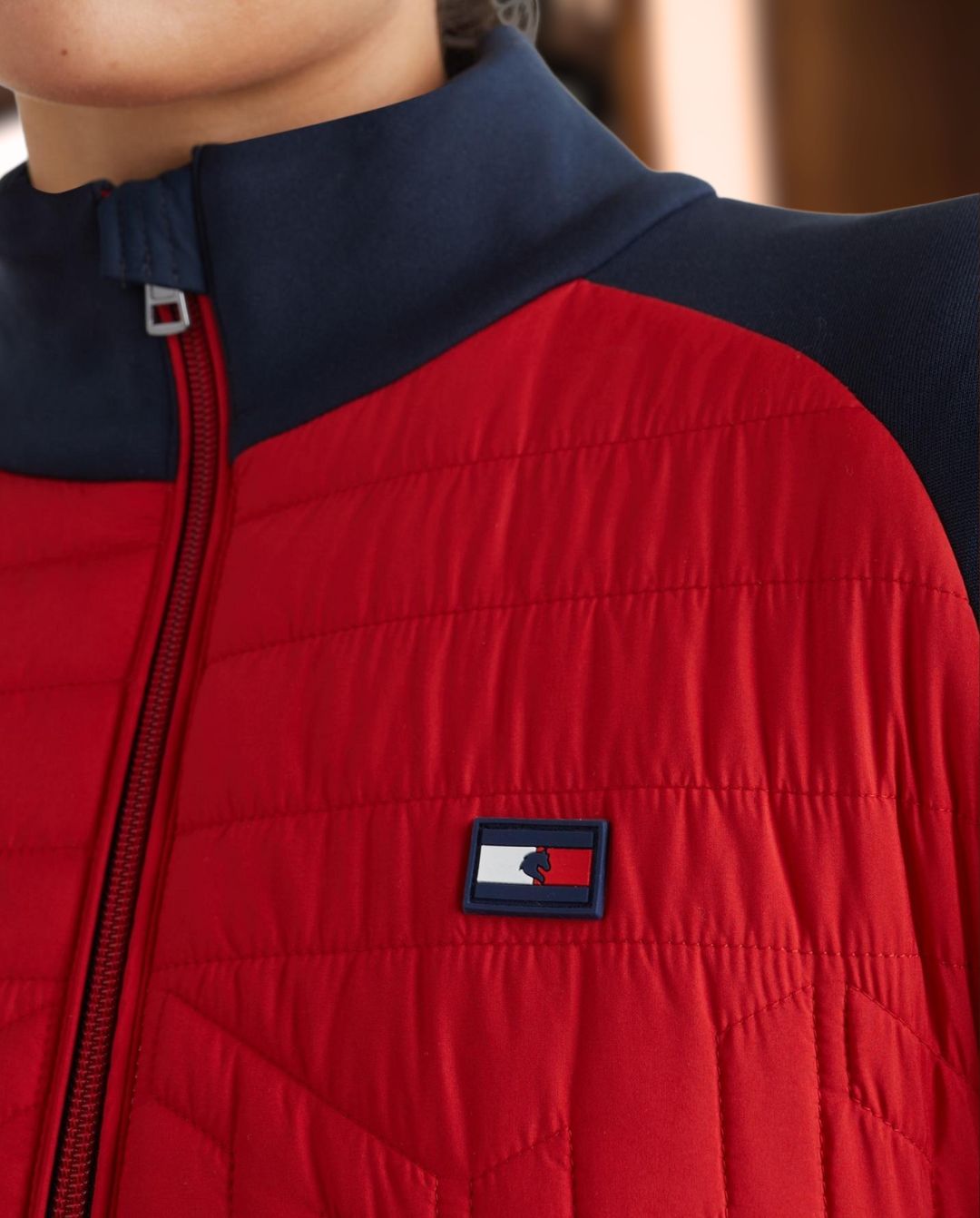 TOMMY HILFIGER »Trainingsjacke Eco Loft Primary Red