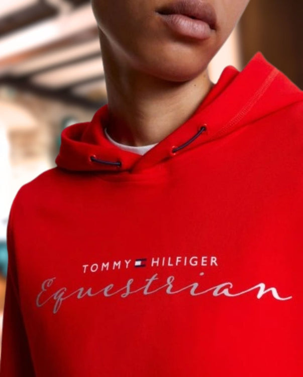 Tommy Hilfiger Equestrian® »Damen Hoodie Greenwich Rot, unser brandneuer Kapuzenpullover mit einer Prise Raffinesse Artikelnummer th08whoo438-047 erhältlich unter www.Hotti24.de