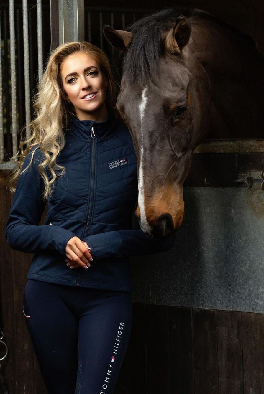 Tommy Hilfiger Equestrian Riding Jacket Albany Desert Sky 🏷️