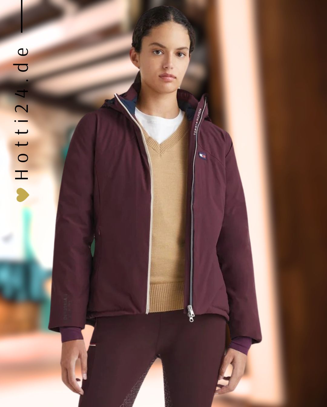 Tommy Equestrian »Pufferjacke Performance Bordeaux