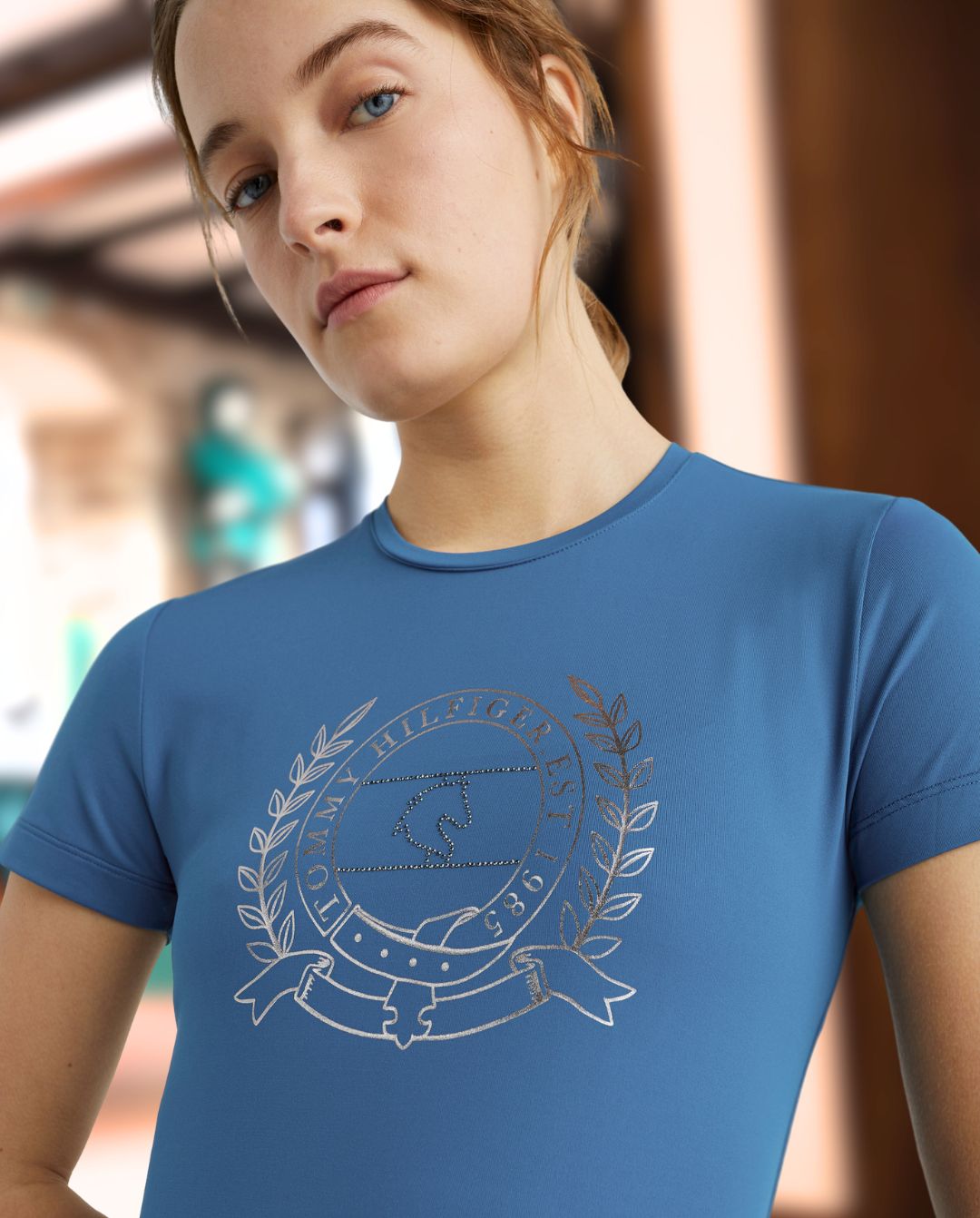 TOMMY HILFIGER »Trainingshirt Performance Blue Coast