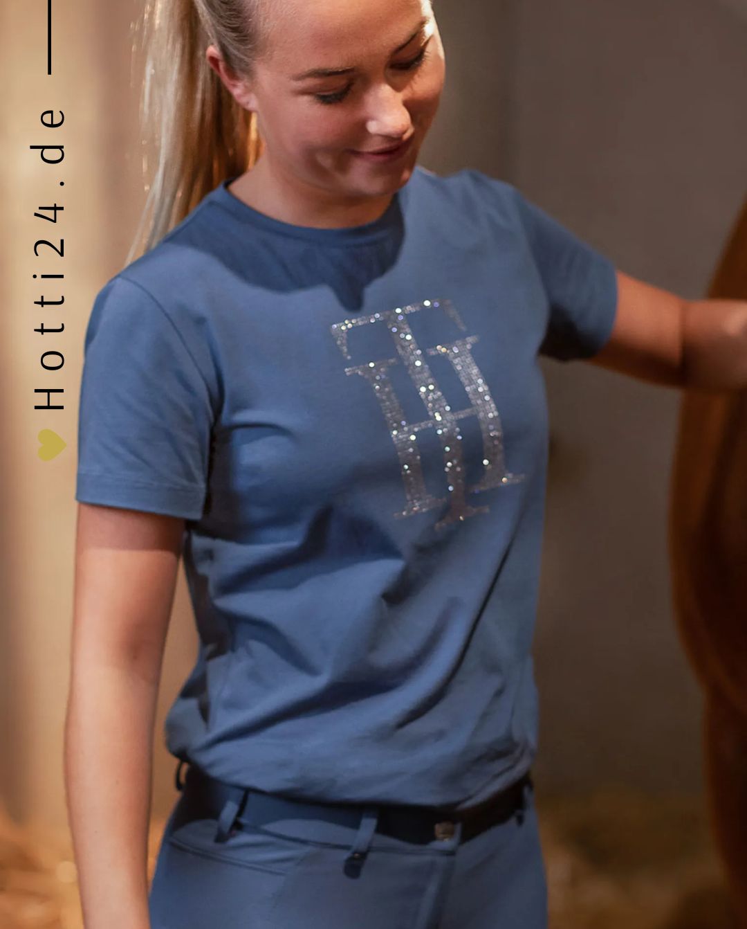 TOMMY HILFIGER »T-Shirt Strass Blue Coast