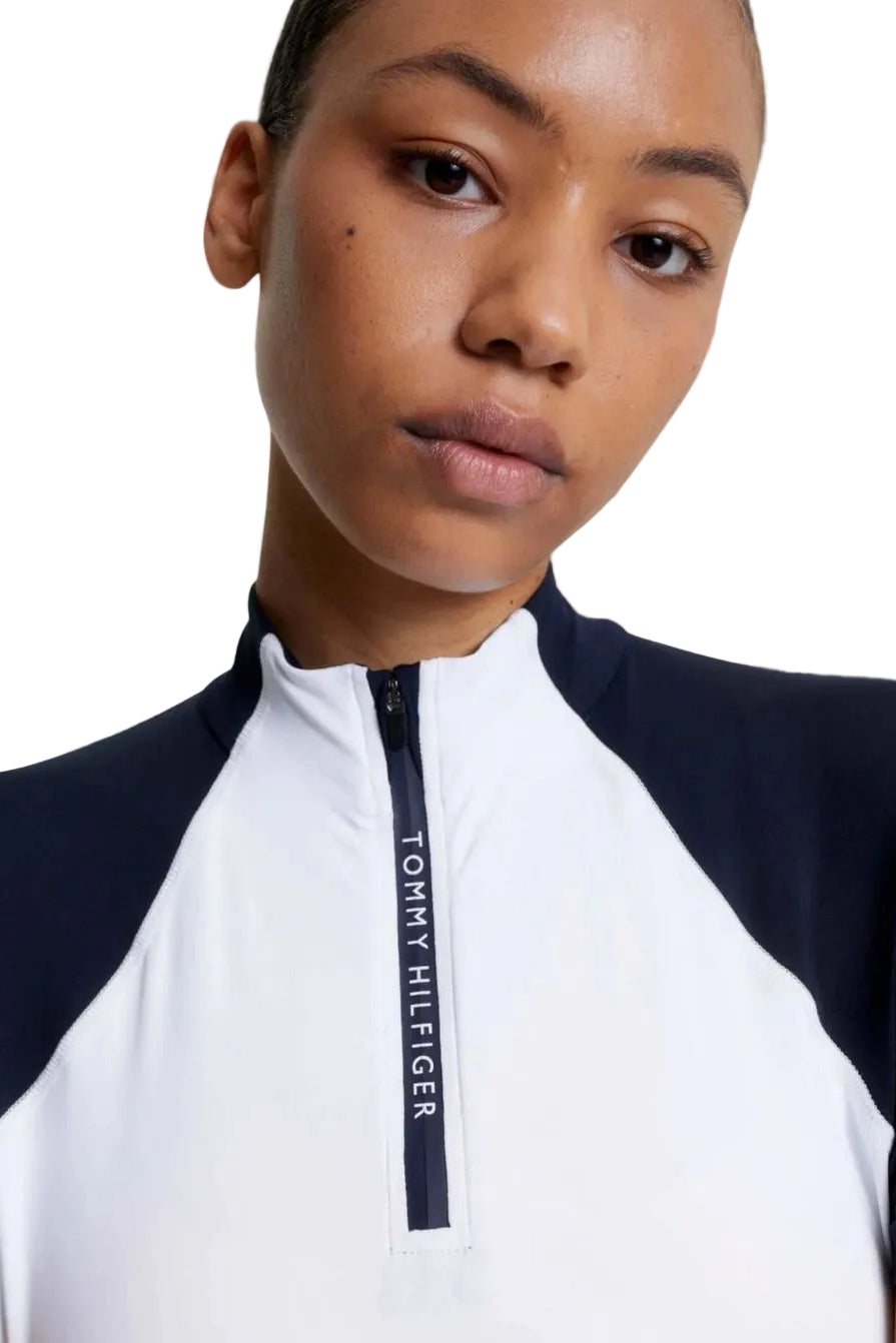 Tommy Hilfiger Equestrian Riding Shirt Denver Cooling Optic White