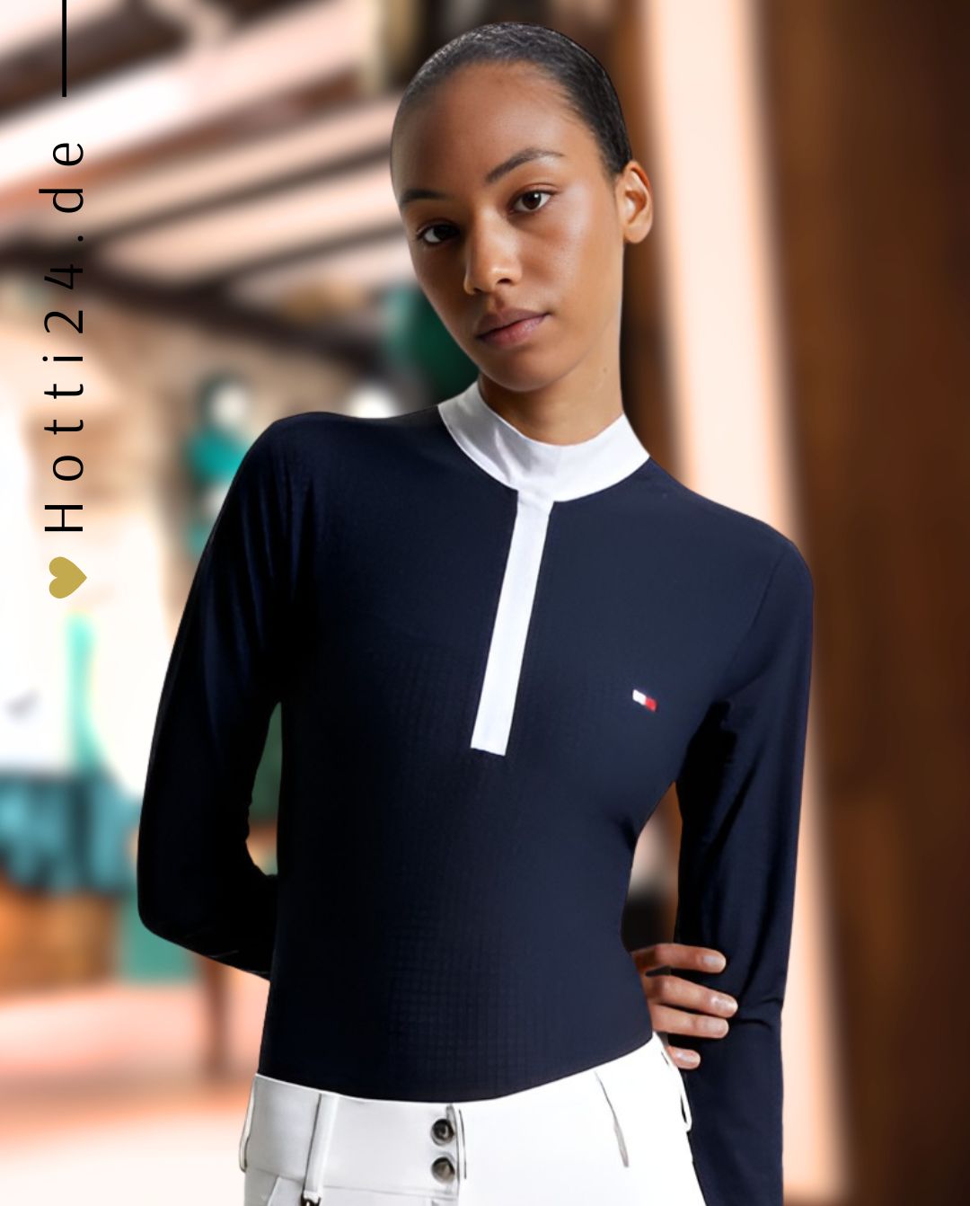 TOMMY HILFIGER »Turniershirt Chelsea langarm Desert Sky