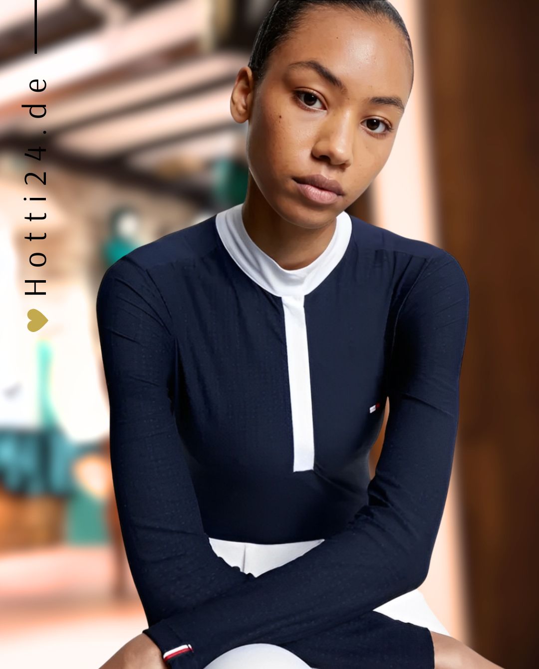 TOMMY HILFIGER »Turniershirt Chelsea langarm Desert Sky