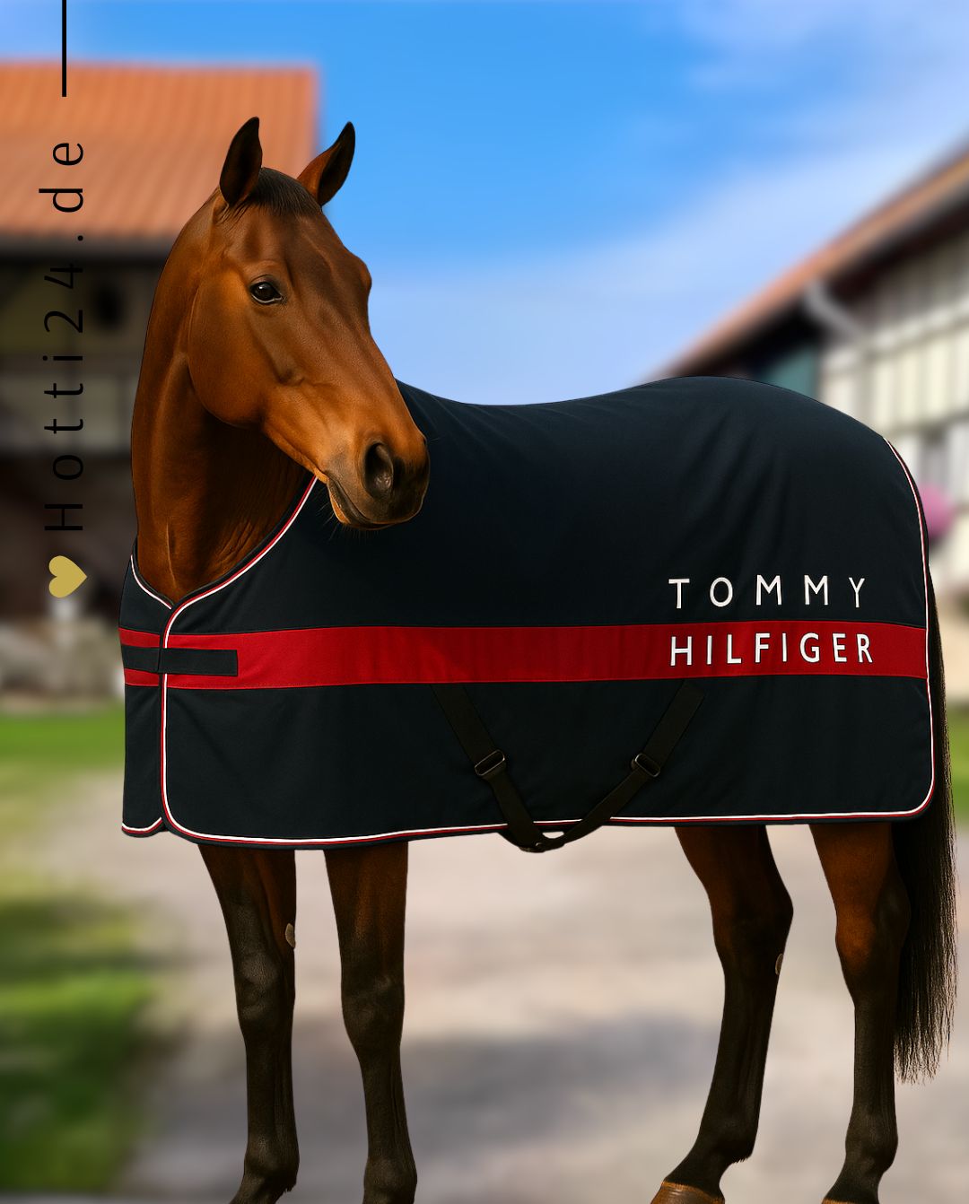 Tommy Hilfiger Equestrian »Abschwitzdecke Color Block Desert Sky