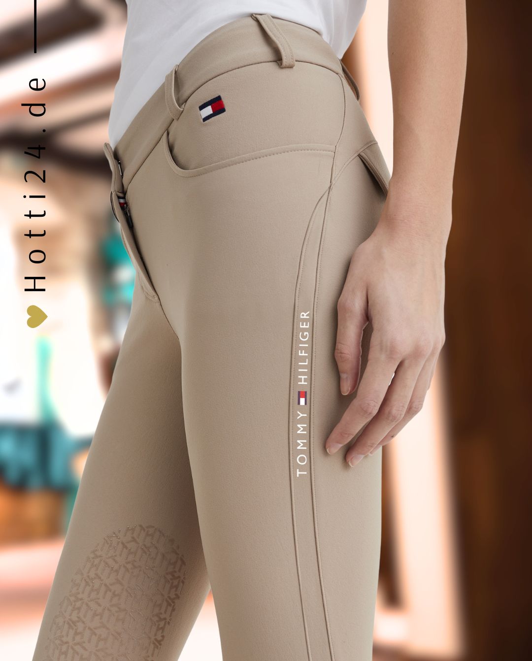 TOMMY HILFIGER »Reithose Classic KnieGrip Beige