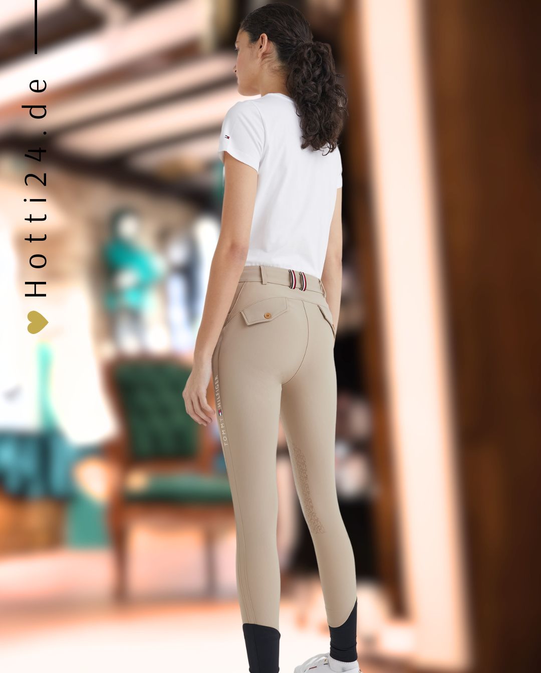 TOMMY HILFIGER »Reithose Classic KnieGrip Beige