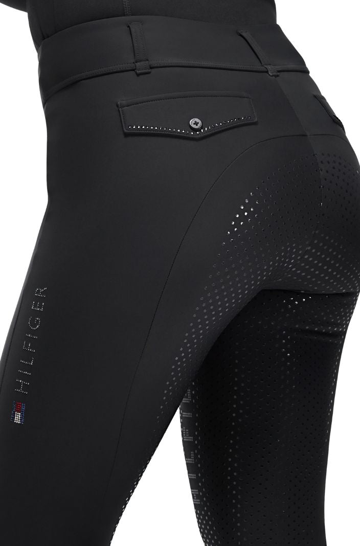 Tommy Hilfiger Equestrian Hybrid Reithose Hudson FullGrip Schwarz
