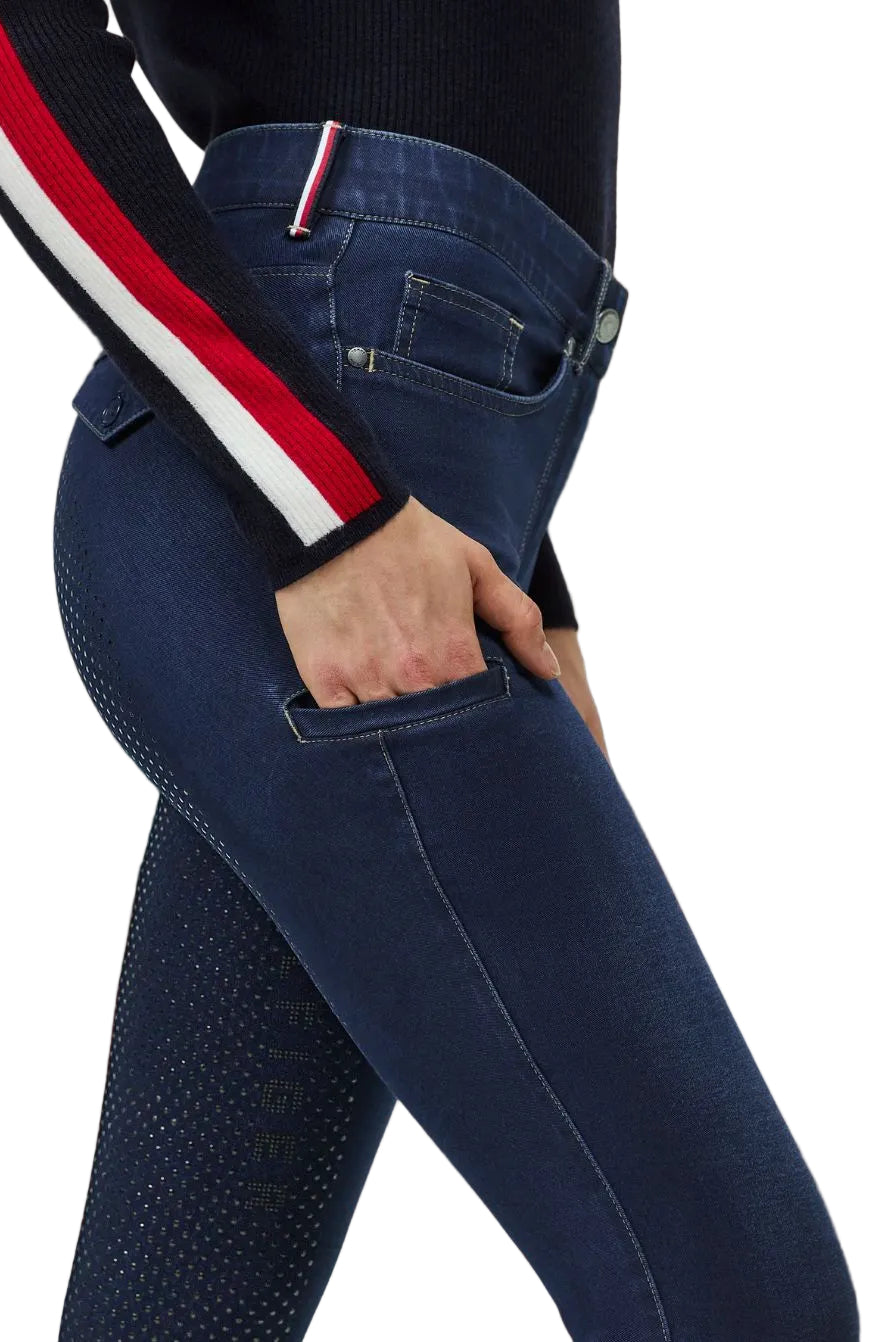Tommy Hilfiger Equestrian Jeans Reithose Hope FullGrip Demin
