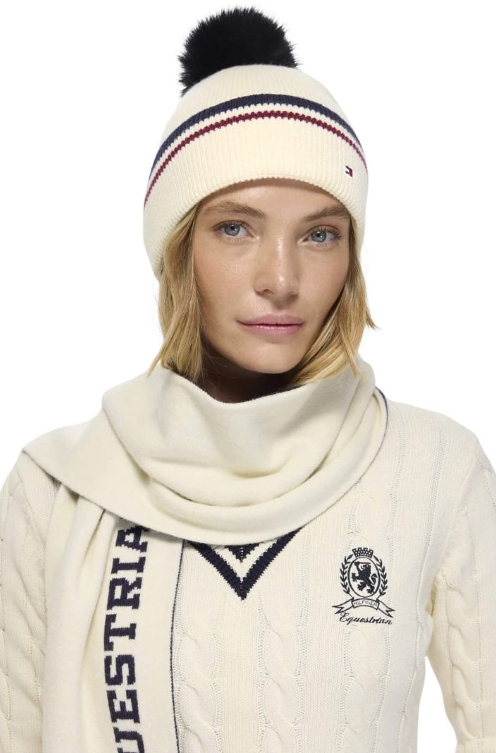 Tommy Hilfiger Equestrian Mütze Dean Ecru