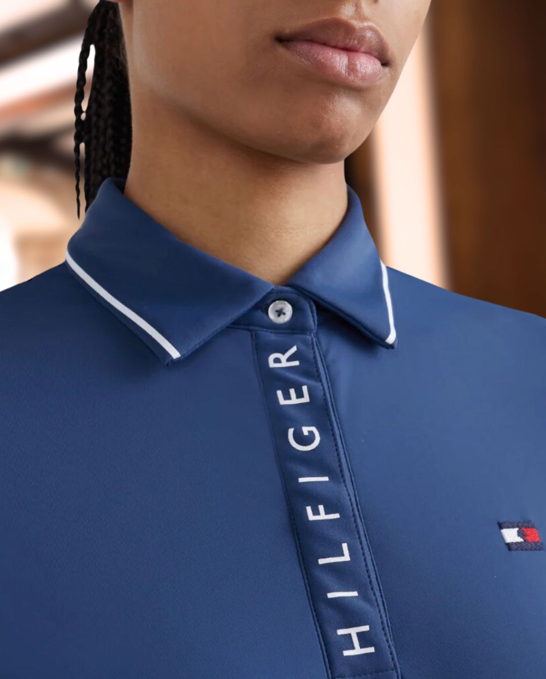 TOMMY HILFIGER »Poloshirt Harlem Blue Coast