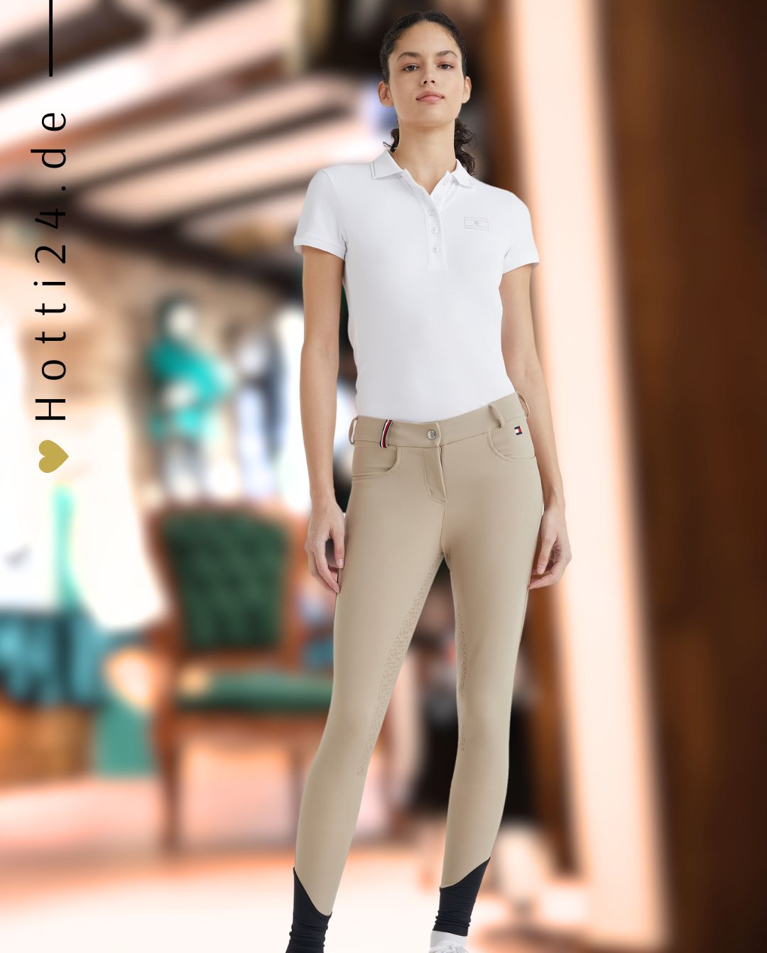 TOMMY HILFIGER »Reithose Classic Style FullGrip Beige